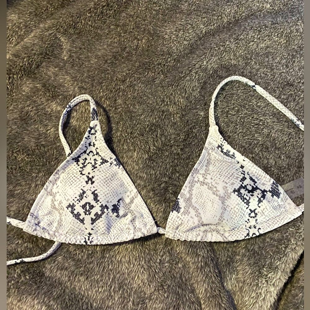 Snakeskin Bikini top!